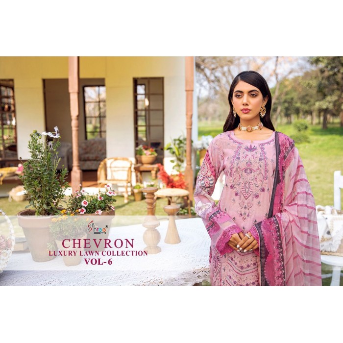 Shree Fabs Chevron Vol 6 Pure Lawn Pakistani Salwar Suits